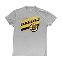 Load image into Gallery viewer, Boston Bruins Men&#39;s Short Sleeve &quot;Stripes&quot; Rash Guard Wicking T-Shirt
