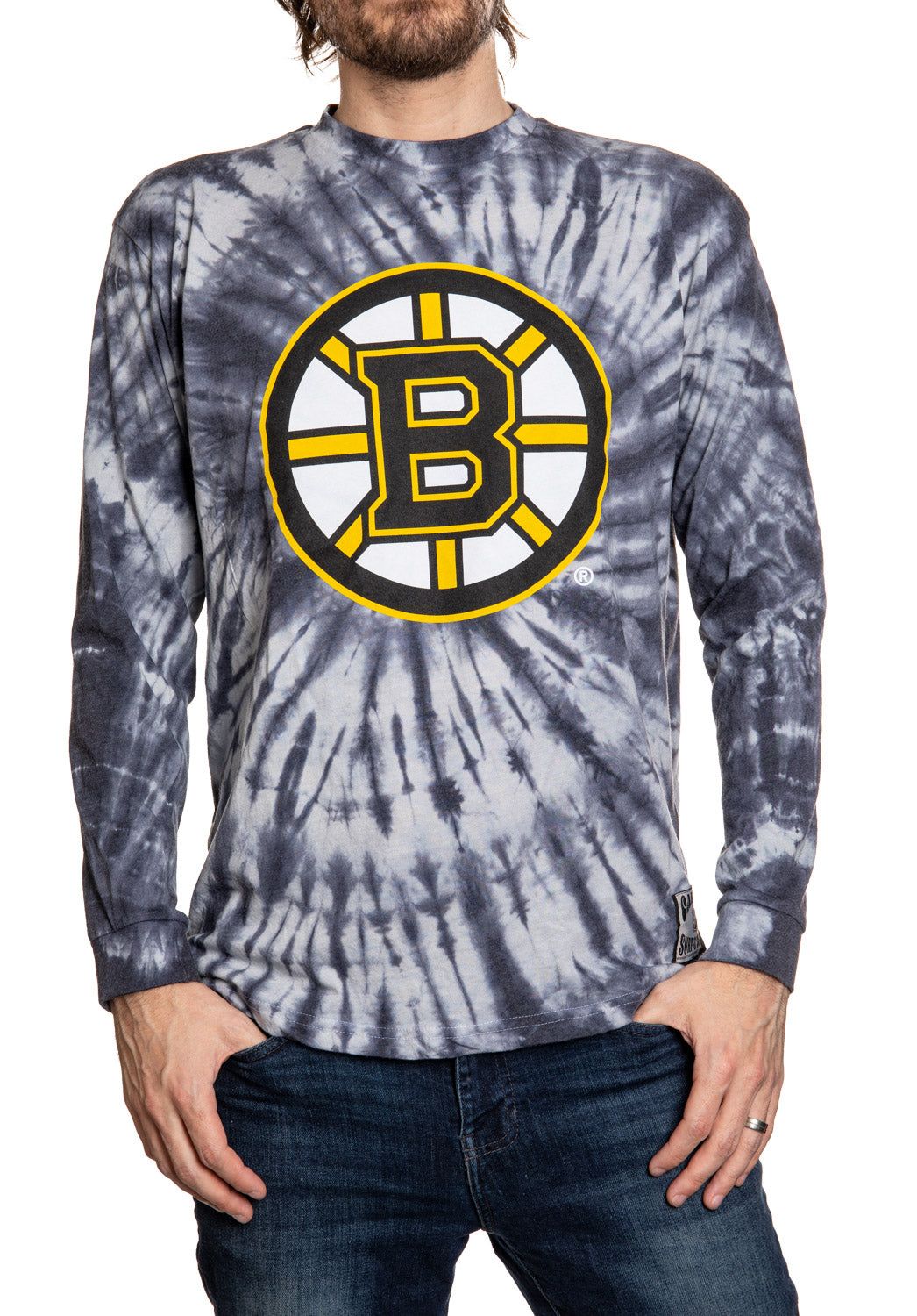 Boston Bruins Spiral Tie Dye Longsleeve Shirt