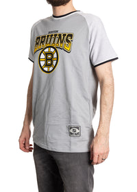 Load image into Gallery viewer, Boston Bruins Reverse French Terry Gradient Print T-Shirt
