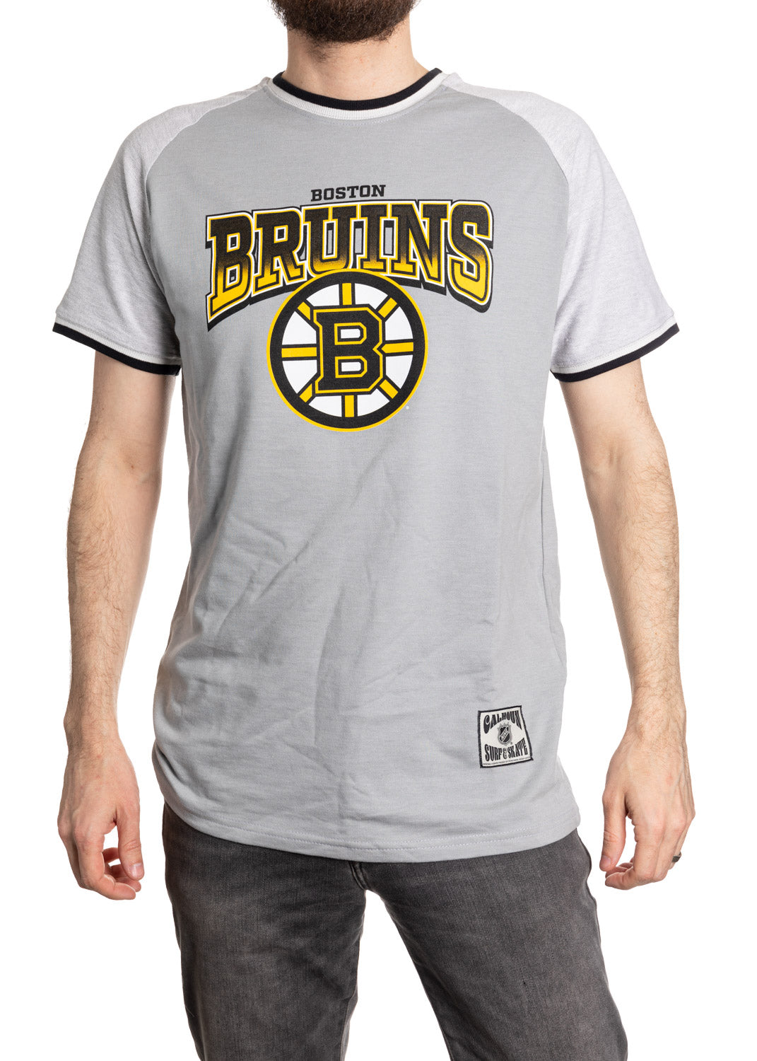 Boston Bruins Reverse French Terry Gradient Print T-Shirt