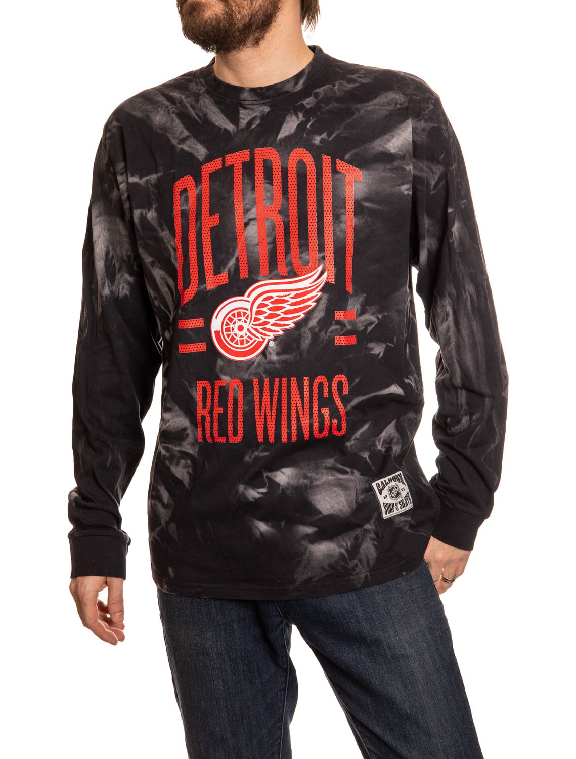 Detroit Red Wings Crystal Tie Dye Long Sleeve Shirt