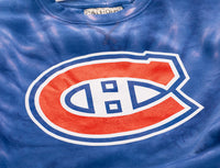 Load image into Gallery viewer, Montreal Canadiens Spiral Tie Dye Crewneck
