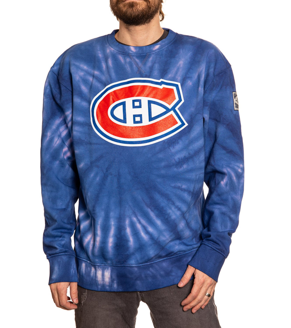 Montreal Canadiens Spiral Tie Dye Crewneck