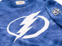 Load image into Gallery viewer, Tampa Bay Lightning Spiral Tie Dye Crewneck
