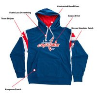 Load image into Gallery viewer, Washington Capitals Varsity Retro Style Hoodie
