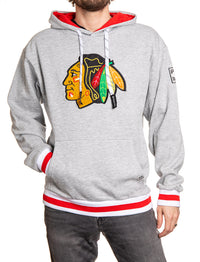 Load image into Gallery viewer, Chicago Blackhawks &quot;Muskoka Style&quot; Premium Chenille Woven Logo Hoodie
