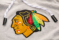 Load image into Gallery viewer, Chicago Blackhawks &quot;Muskoka Style&quot; Premium Chenille Woven Logo Hoodie
