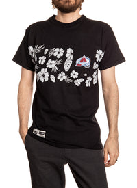 Load image into Gallery viewer, Colorado Avalanche Hibiscus Print Pocket T-Shirt

