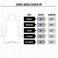 Load image into Gallery viewer, Vegas Golden Knights Cowl Neck Tunic Size Guide
