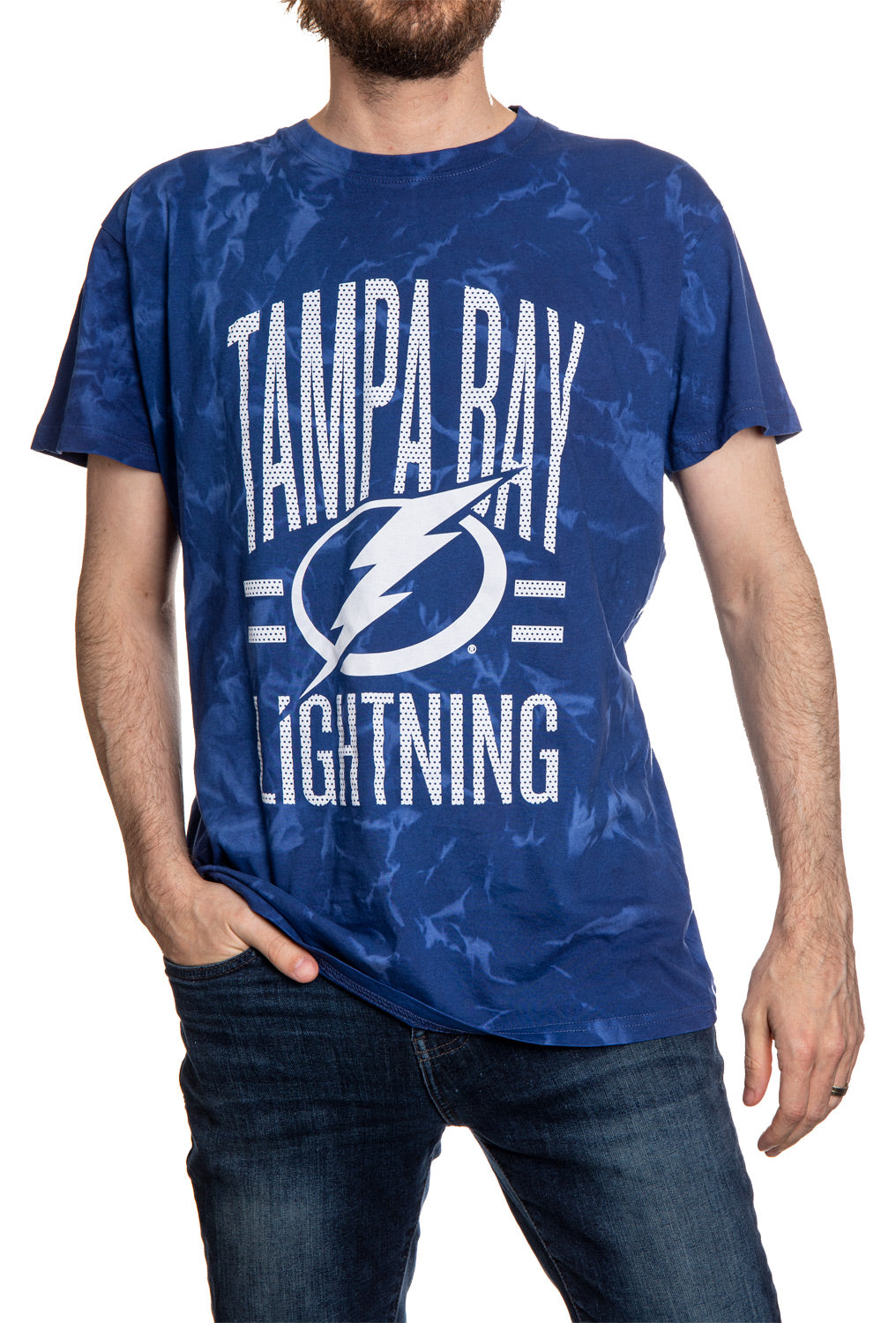 Tampa Bay Lightning Crystal Tie Dye T-Shirt