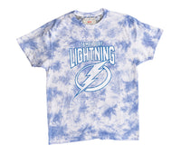Load image into Gallery viewer, Tampa Bay Lightning Blue Cloud Tie Dye T-Shirt
