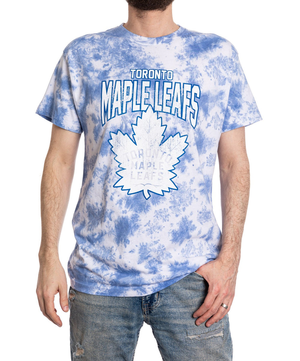 Toronto Maple Leafs Blue Cloud Tie Dye T-Shirt