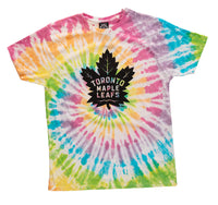Load image into Gallery viewer, Toronto Maple Leafs Pastel Rainbow Tie Dye T-Shirt
