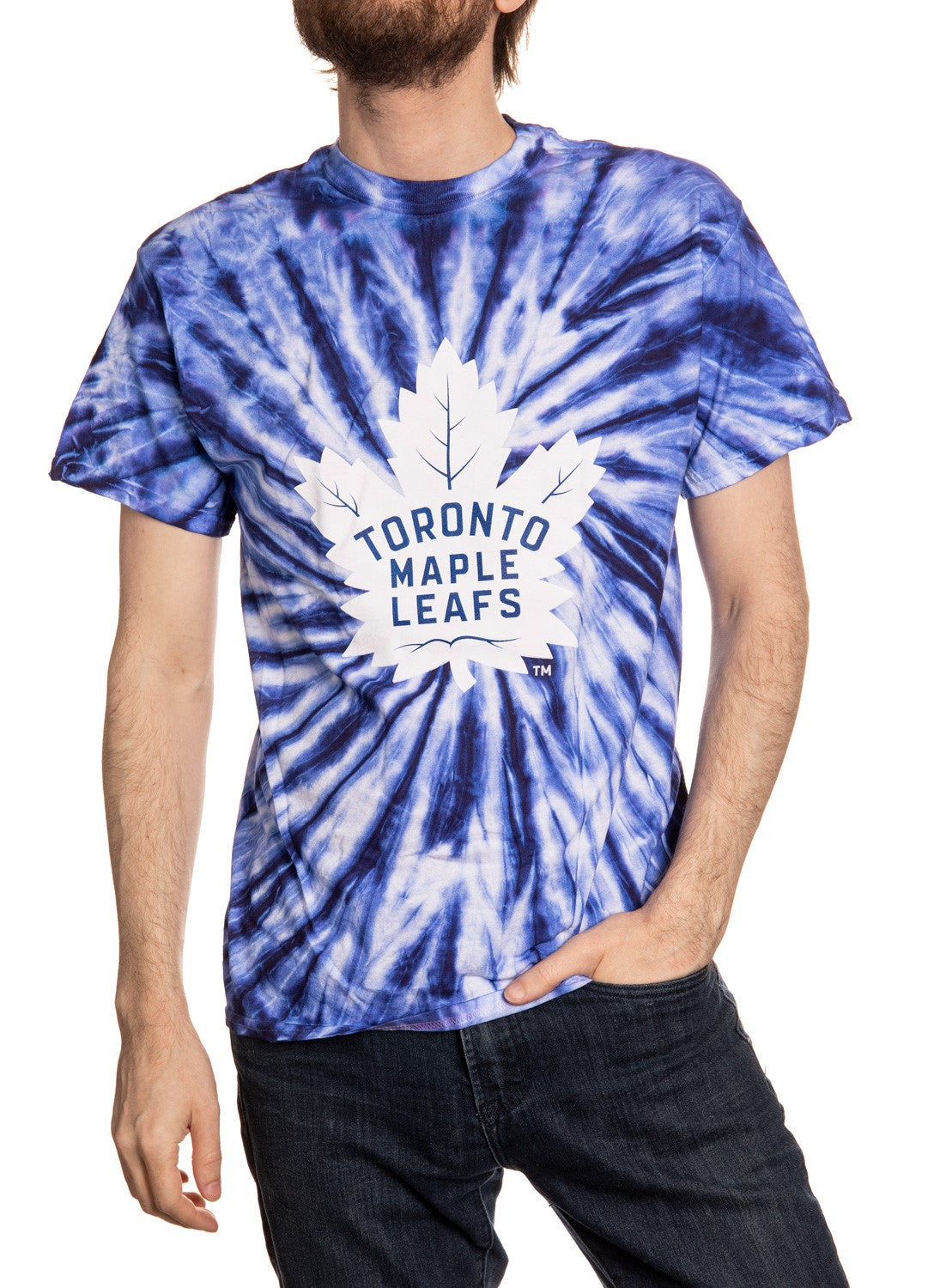 Toronto Maple Leafs Spiral Tie Dye T-Shirt
