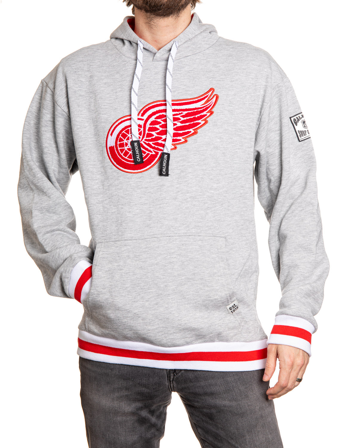 Detroit Red Wings "Muskoka Style" Premium Chenille Woven Logo Hoodie