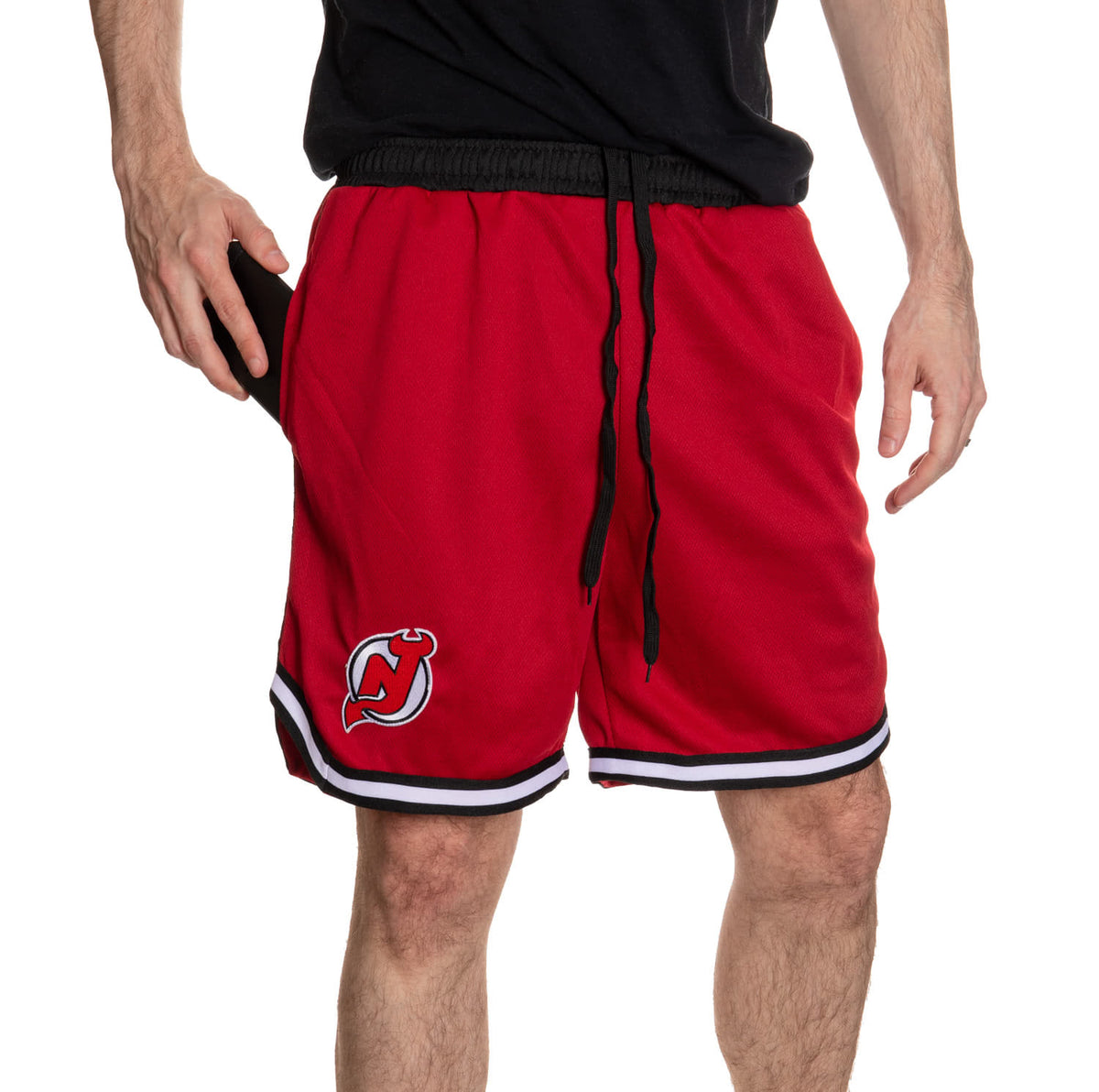 New Jersey Devils Men's Tone Air Mesh Shorts Lined with Pockets