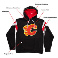 Load image into Gallery viewer, Calgary Flames Varsity Retro Style Hoodie
