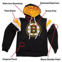Load image into Gallery viewer, Boston Bruins Varsity Retro Style Hoodie
