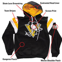 Load image into Gallery viewer, Pittsburgh Penguins Varsity Retro Style Hoodie
