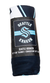 Load image into Gallery viewer, Seattle Kraken Beach Throw Towel Packaged
