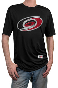 Load image into Gallery viewer, Carolina Hurricanes Short Sleeve Rashguard - Distressed Logo
