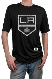 Load image into Gallery viewer, Los Angeles Kings Short Sleeve Rashguard - Distressed Logo
