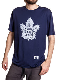 Load image into Gallery viewer, Toronto Maple Leafs Short Sleeve Rashguard - Distressed Logo
