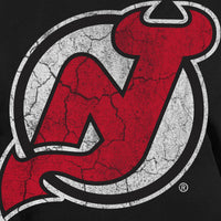Load image into Gallery viewer, New Jersey Devils Short Sleeve Rashguard - Distressed Logo
