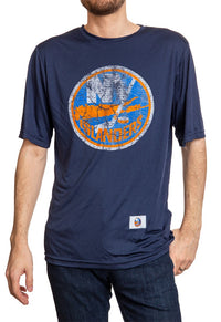 Load image into Gallery viewer, New York Islanders Short Sleeve Rashguard - Distressed Logo
