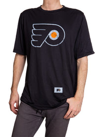 Load image into Gallery viewer, Philadelphia Flyers Short Sleeve Rashguard - Distressed Logo
