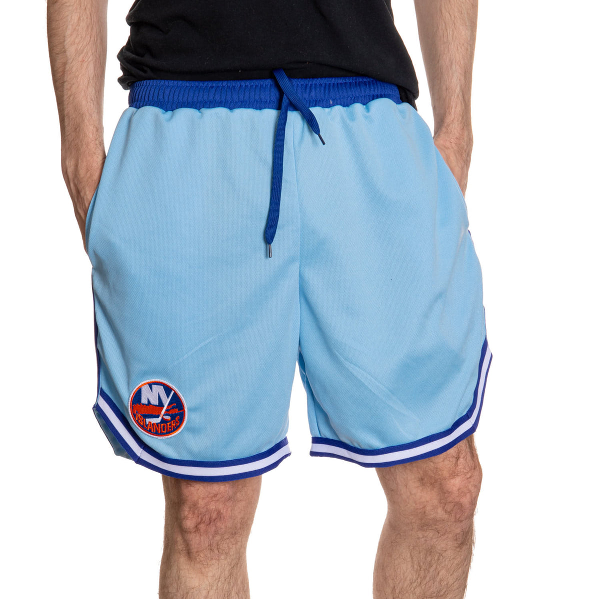 New York Islanders Men's 2 Tone Air Mesh Shorts Lined with Pockets