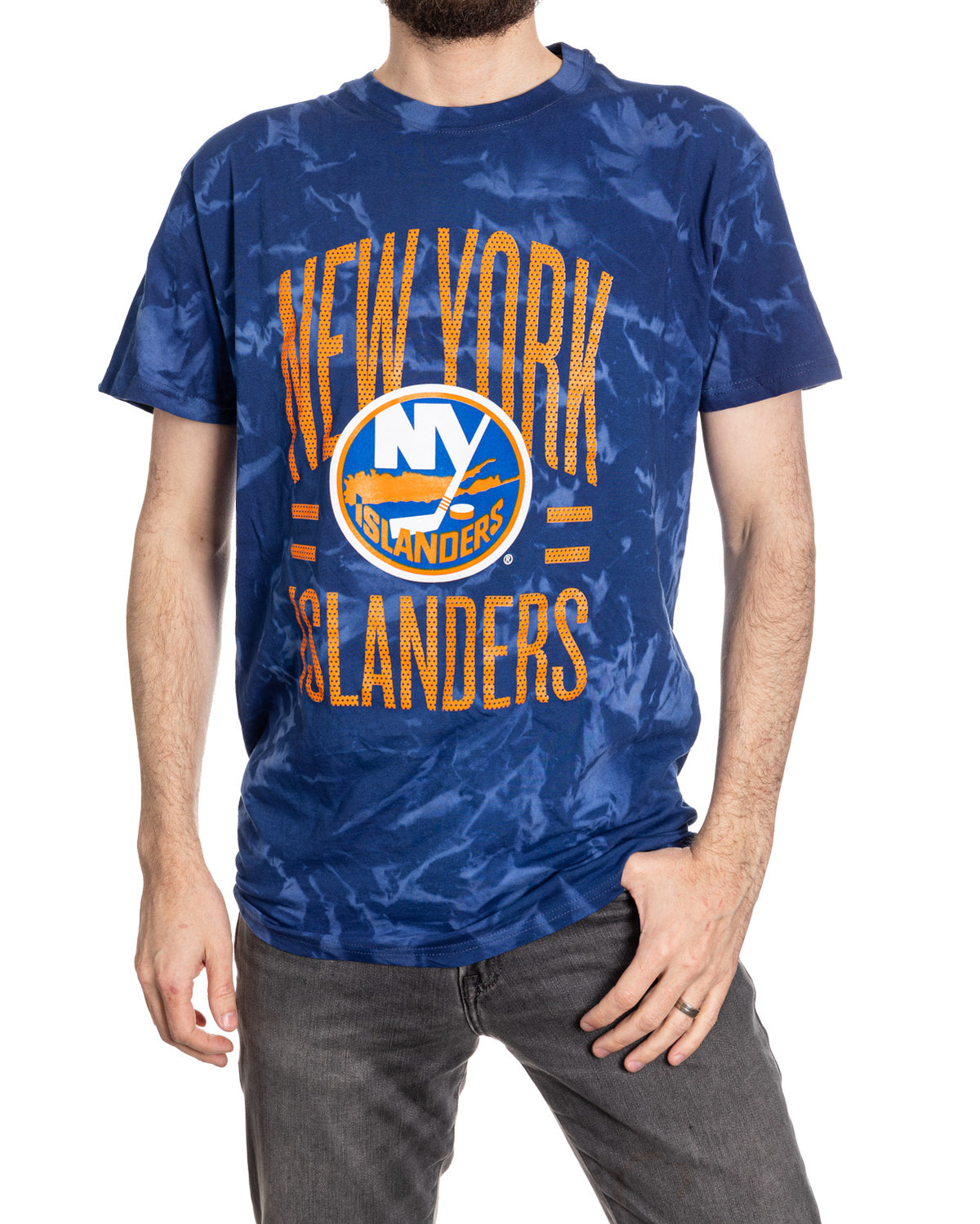 New York Islanders Crystal Tie Dye T-Shirt
