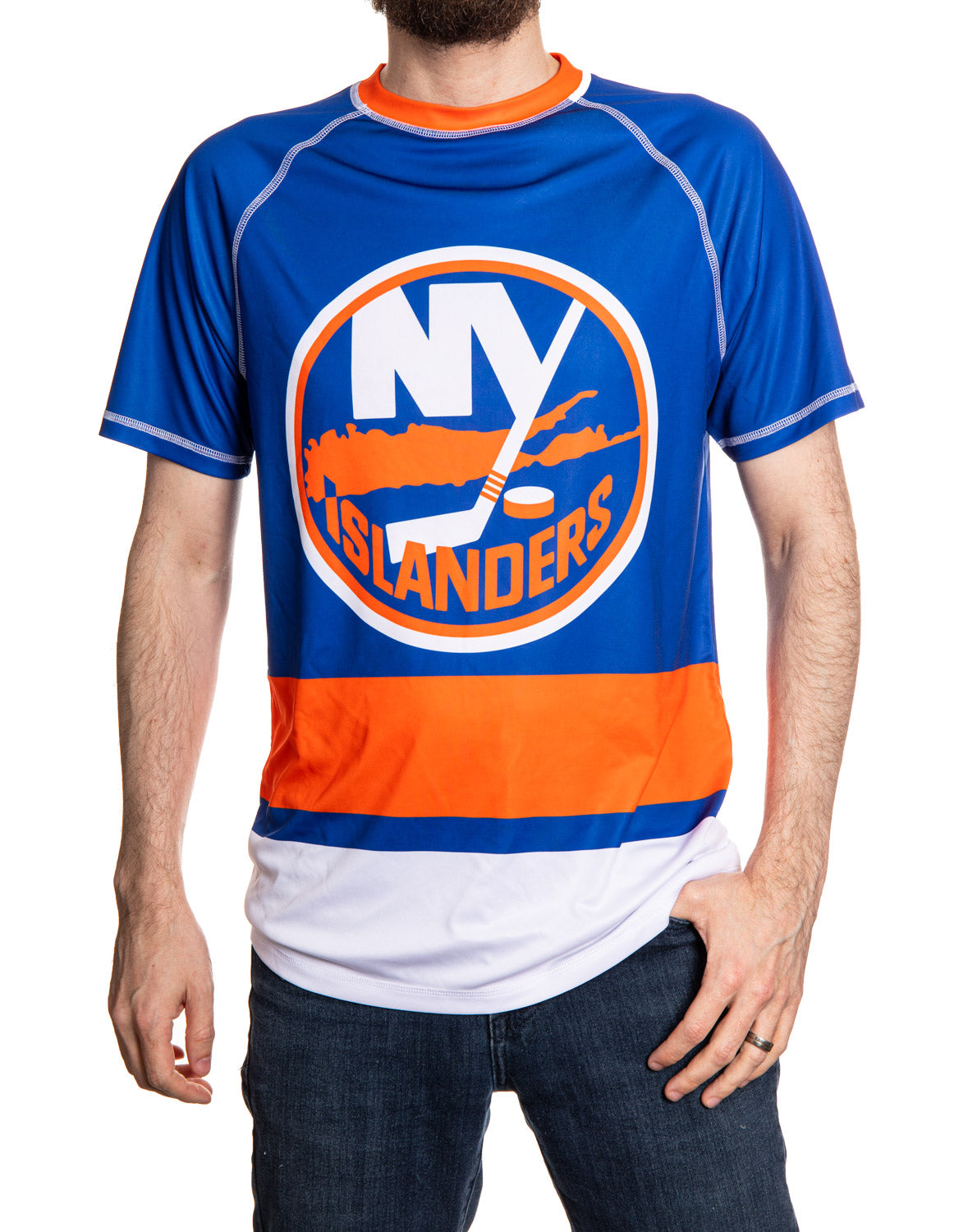 New York Islanders Short Sleeve Game Day Rashguard