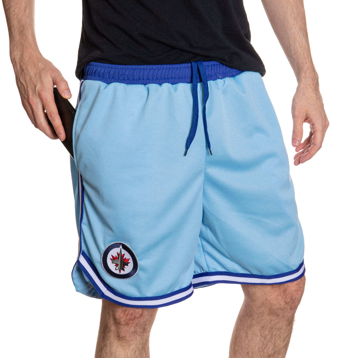 Winnipeg Jets Men's 2 Tone Air Mesh Shorts Lined with Pockets