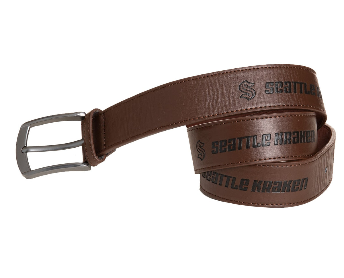 Seattle Kraken Adjustable Leather Belt