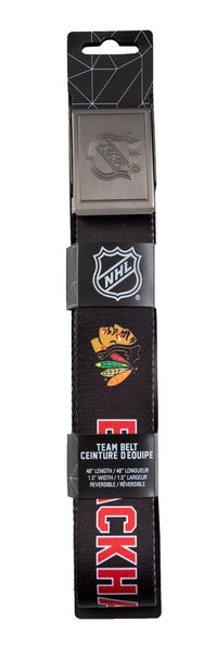 Load image into Gallery viewer, Chicago Blackhawks Adjustable Woven Belt in Package

