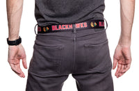 Load image into Gallery viewer, Chicago Blackhawks Adjustable Woven Belt Back View
