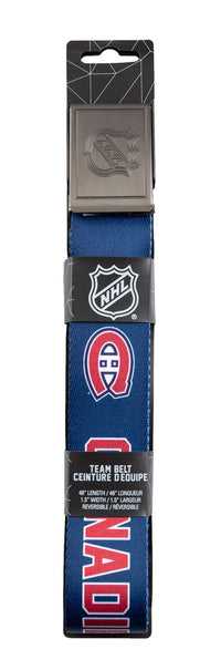 Load image into Gallery viewer, Montreal Canadiens Adjustable Woven Belt in Package
