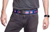 Load image into Gallery viewer, Montreal Canadiens Adjustable Woven Belt Modelled Front View
