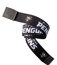 Load image into Gallery viewer, Pittsburgh Penguins Adjustable Woven Belt Product Photo
