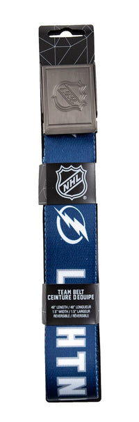 Load image into Gallery viewer, Tampa Bay Lightning Adjustable Woven Belt in Package
