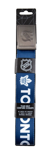 Load image into Gallery viewer, Toronto Maple Leafs Adjustable Woven Belt in Package
