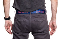 Load image into Gallery viewer, Washington Capitals Adjustable Woven Belt Back View
