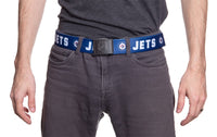Load image into Gallery viewer, Winnipeg Jets Adjustable Woven Belt Modelled Front View
