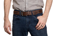 Load image into Gallery viewer, Toronto Maple Leafs Adjustable Leather Belt
