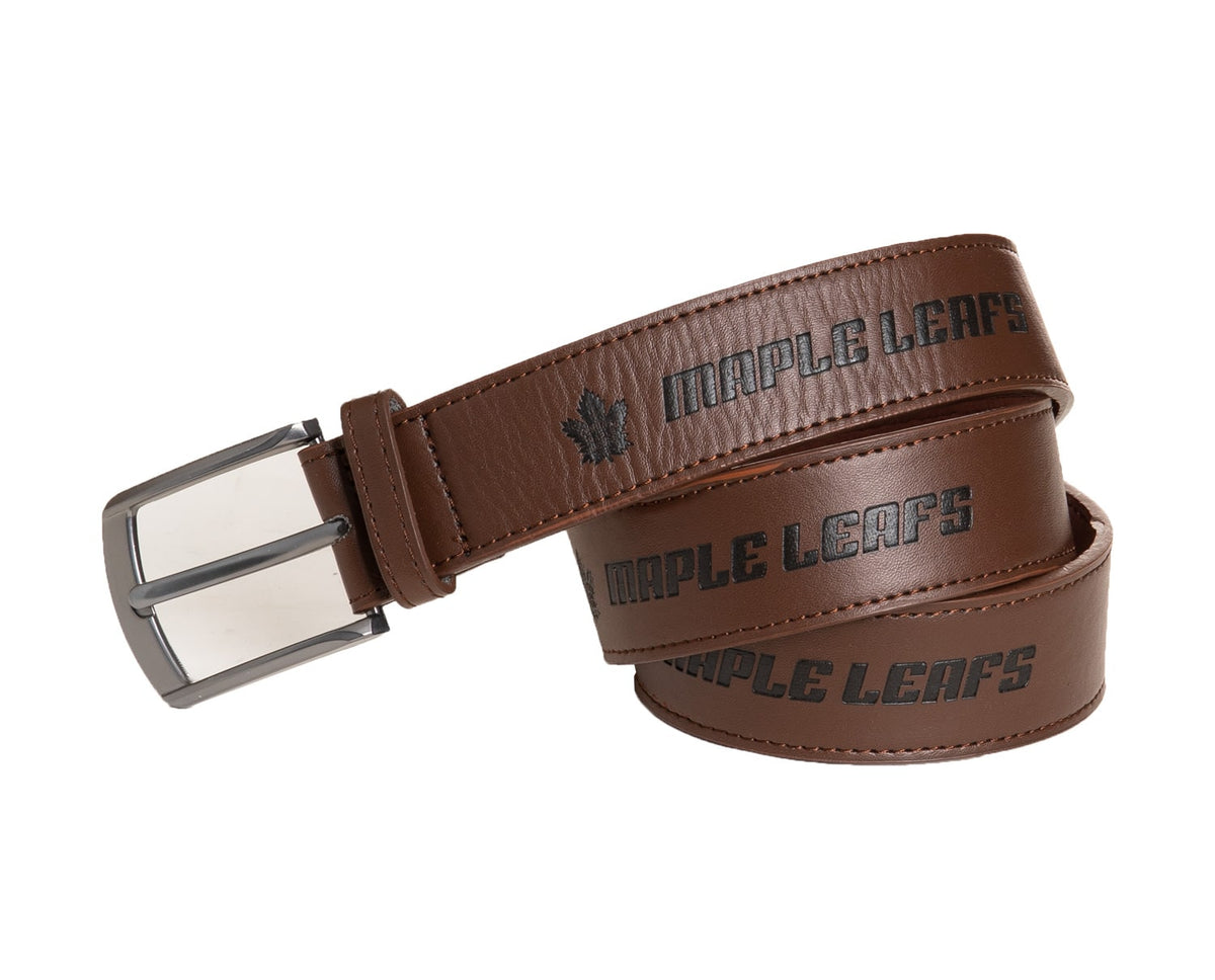Toronto Maple Leafs Adjustable Leather Belt