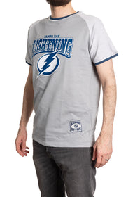 Load image into Gallery viewer, Tampa Bay Lightning Reverse French Terry Gradient Print T-Shirt
