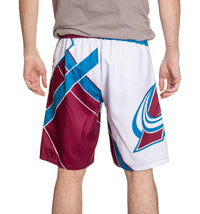 Load image into Gallery viewer, Colorado Avalanche Men&#39;s Officially Licensed NHL Diagonal Lines Boardshorts
