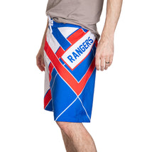 Load image into Gallery viewer, New York Rangers Men&#39;s Officially Licensed NHL Diagonal Lines Boardshorts
