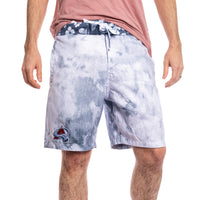 Load image into Gallery viewer, Colorado Avalanche Grey Watercolour Boardshorts for Men
